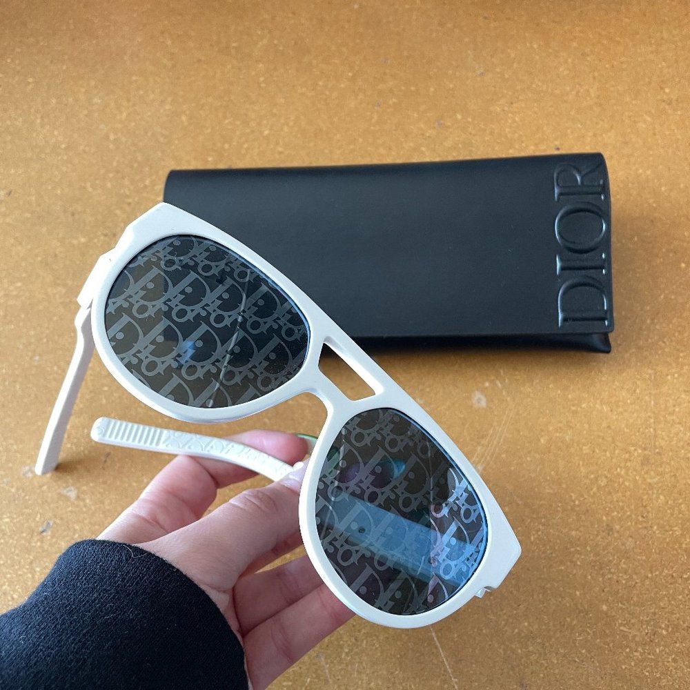 White Dior Sunglasses